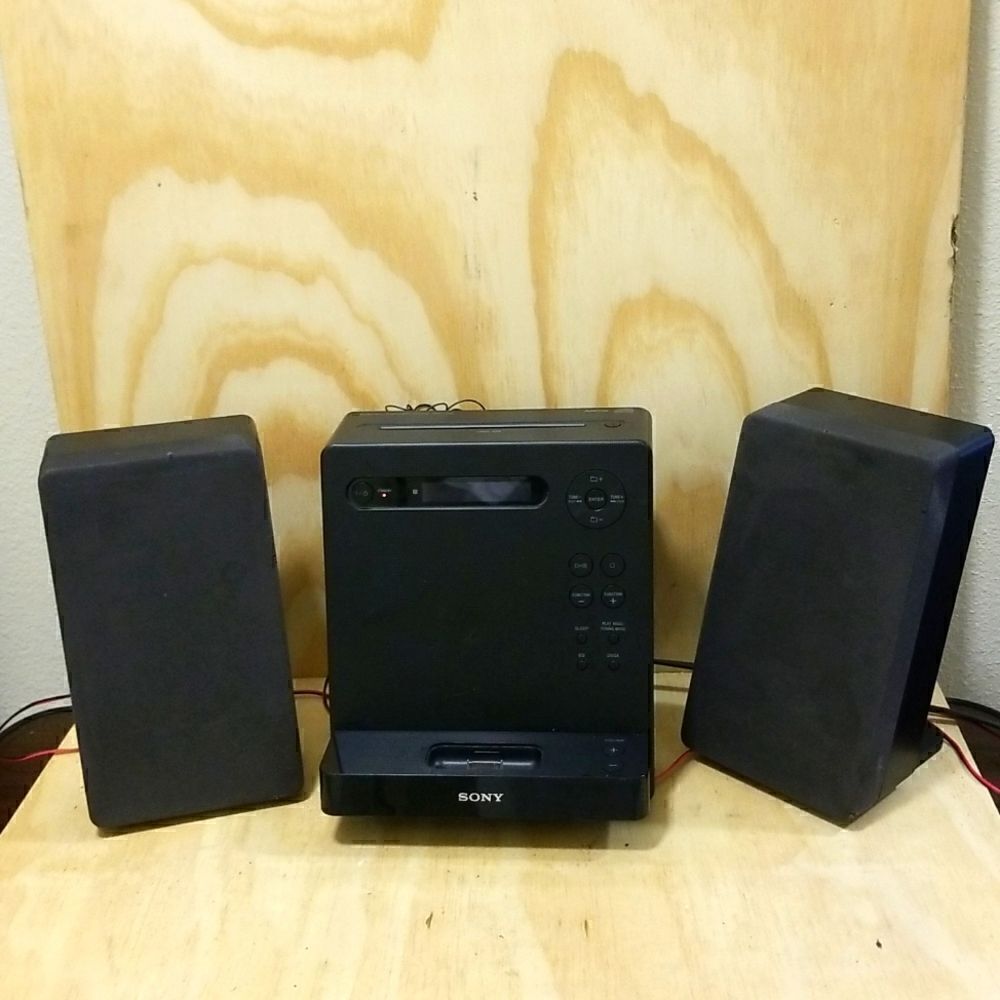 SONY CD Receiver Model HCD-LX201 With Speakers *NO Remote* - Works Great